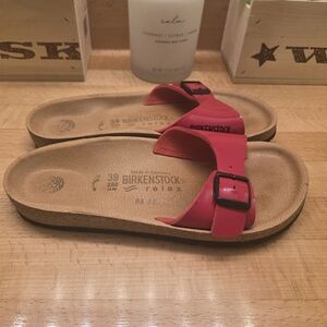 Birkenstock Relax Madrid Sandals Pink/Fuchsia Patent Womens Size 39